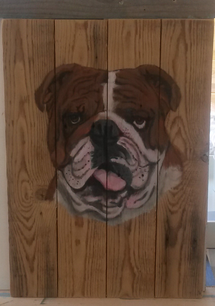 bulldog jeroen middelkamp schilderij
