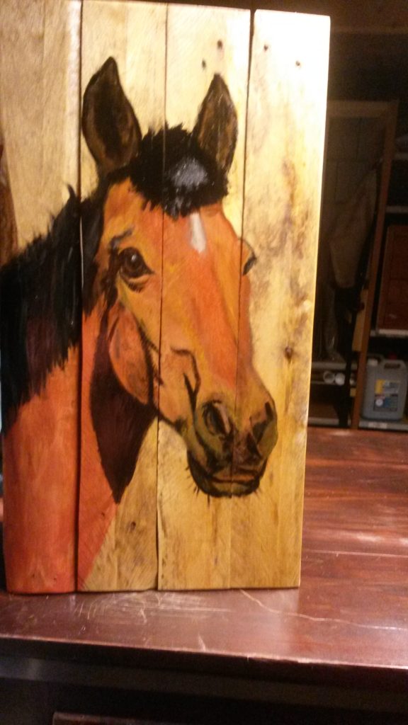 paard houten schilderij jmillustraties jeroen middelkamp schilderijen op hout schilderij voor buiten
